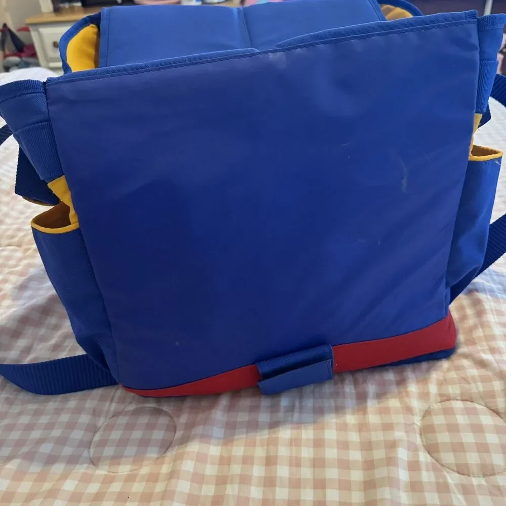 Retro 90’s Vintage Fisher Price Baby Diaper Bag Insulated ColorBlock Cooler Tote